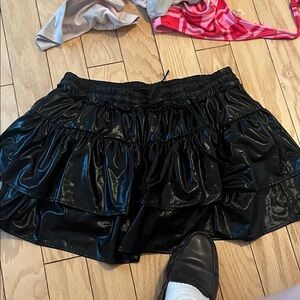 Black Ruffled Women's Skirt